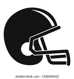 American Football Helmet Icon Simple Illustration Stock Vector (Royalty ...