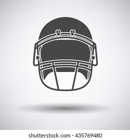 American football helmet icon. Vector illustration.