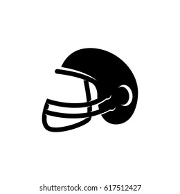 American football helmet icon. Vector logo illustration isolated sign symbol