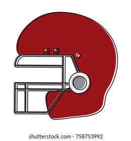 American football helmet icon vector illustration graphic design