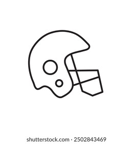 American football helmet icon,vector flat black trendy style illustration for web and app on white background..eps