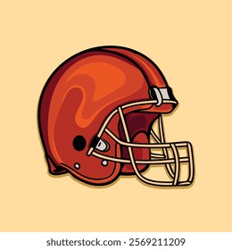 
American Football Helmet illustration design