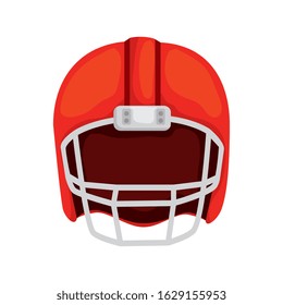 american football helmet isolated icon vector illustration design