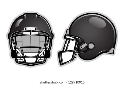 American Football Helmet Isolated On White
