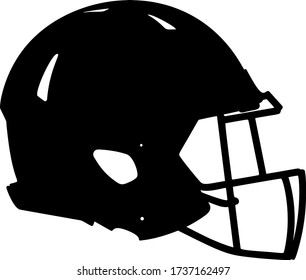 American football helmet isolated on white background