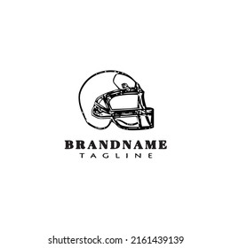 American Football Helmet Logo Icon Design Template Modern Vector Illustration