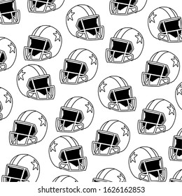 american football helmet on white background vector illustration design
