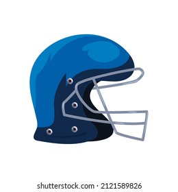 american football helmet over white