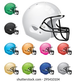 American Football Helmet Set