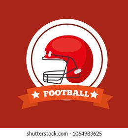 american football helmet sport game emblem