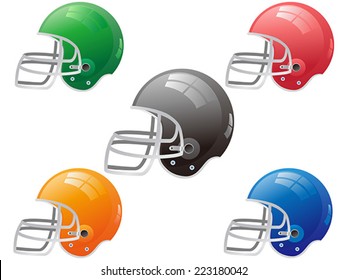 American football helmet vector