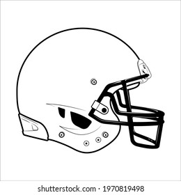 american football helmet vector design