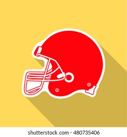 American football helmet  , vector illustration