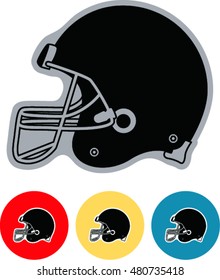 American football helmet  , vector illustration