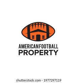 American football home logo design vector template