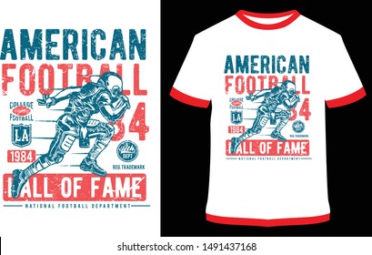 American Football, Home Run Classic - Vector graphics typographic design for poster, label, badge, logo, icon or t-shirt