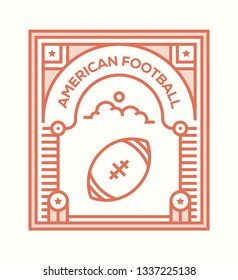 AMERICAN FOOTBALL ICON CONCEPT