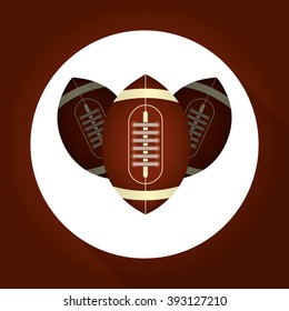American football icon design