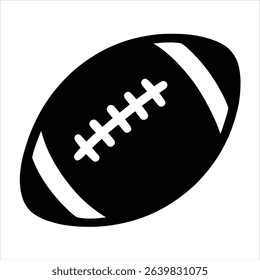 American Football Icon Design Illustration Sports Equipment Game Day Tailgate Fun Graphic Vector