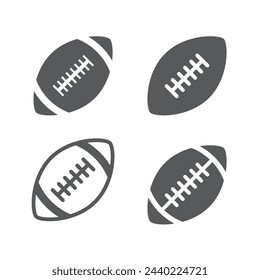 American football icon design, isolated on white background, vector illustration
