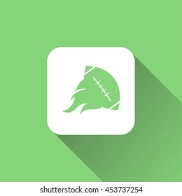 american football icon. flat design