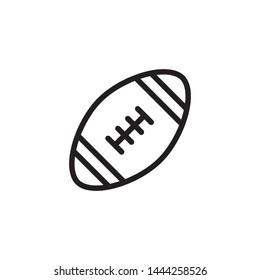 American Football Icon Flat Vector Illustration 