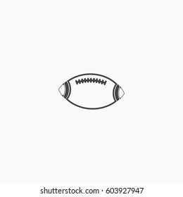American football icon illustration isolated vector sign symbol