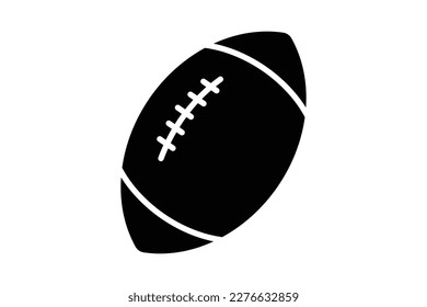 American football icon illustration. icon related to sport. Solid icon style. Simple vector design editable