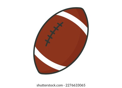 American football icon illustration. icon related to sport. Flat line icon style, lineal color. Simple vector design editable