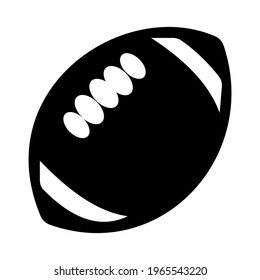 American football icon isolated vector illustration. High quality black style vector icon