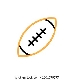 American football icon. Line and two colour design template