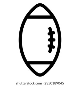 american football icon on transparent background