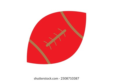 Conjunto de iconos de fútbol americano. Iconos de pelota de rugby. Vector de balón de fútbol americano ilustración de stock. Diseño plano blanco y negro simple. Bolas sesgadas.