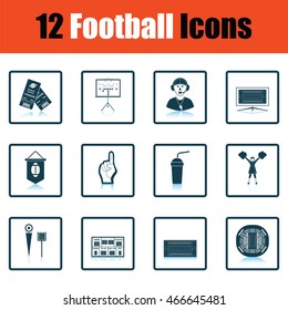 American football icon. Shadow reflection design. Vector illustration.