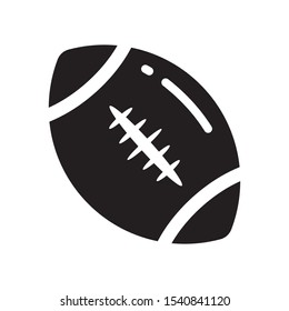 American Football Icon Simple Black Design Stock Vector (Royalty Free ...