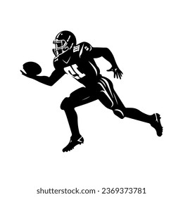 American Football icon. vector black Football icons on white background