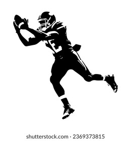 American Football icon. vector black Football icons on white background