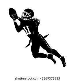 American Football icon. vector black Football icons on white background