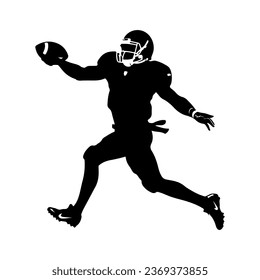 American Football icon. vector black Football icons on white background
