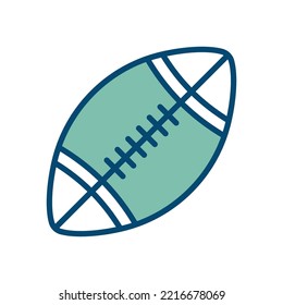 american football icon vector design template in white background