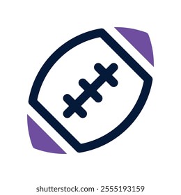 american football icon. vector dual tone icon for your website, mobile, presentation, and logo design.