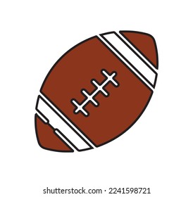 american football icon vector editable 