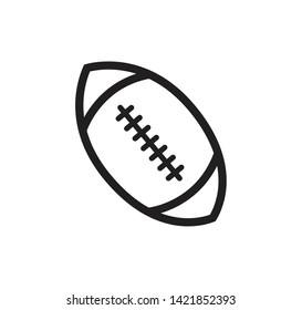 American football icon vector illustration