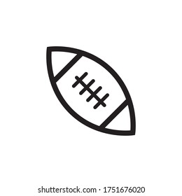 American Football Icon Vector Illustration