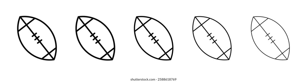 American football icon Vector logo sign