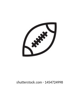 American football icon vector. Simple design on white background.