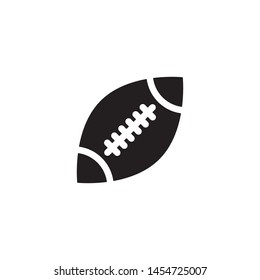 American football icon vector. Simple design on white background.