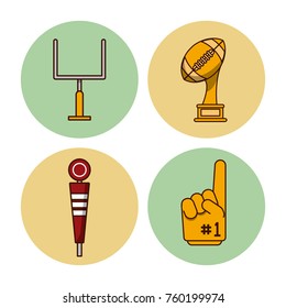 American football icons