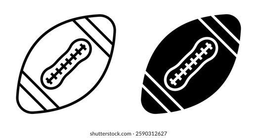 American Football icons set. for mobile concept and web design on white background
