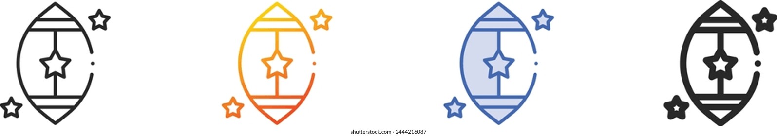 american football icon.Thin Linear, Gradient, Blue Stroke and bold Style Design Isolated On White Background